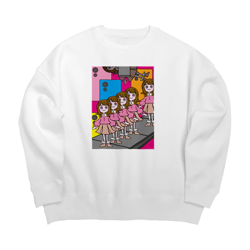 量産型女子製造中 Big Crew Neck Sweatshirt