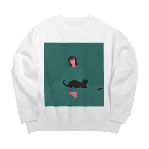 グリーンさん Big Crew Neck Sweatshirt