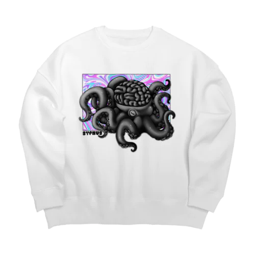 ゆめみるたこさん Big Crew Neck Sweatshirt