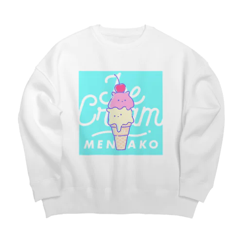 メンダコアイスクリーム Big Crew Neck Sweatshirt