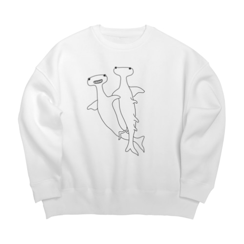 しゅもくざめ Big Crew Neck Sweatshirt