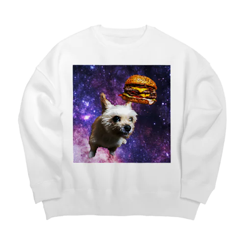 Moko moko hamburger Big Crew Neck Sweatshirt