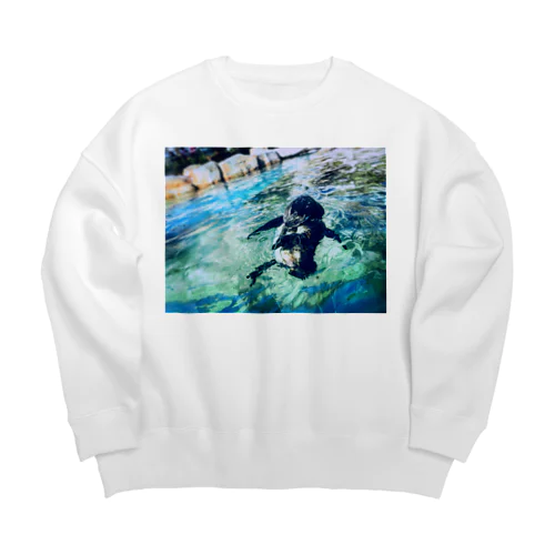 透ペンギン Big Crew Neck Sweatshirt