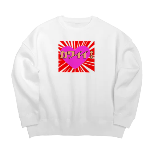 カワイイは正義♡ Big Crew Neck Sweatshirt