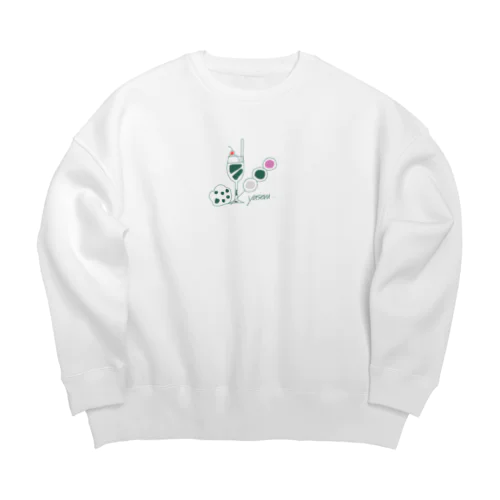 yaseru Big Crew Neck Sweatshirt