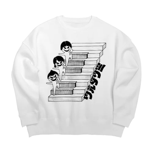 ワルダクミ Big Crew Neck Sweatshirt