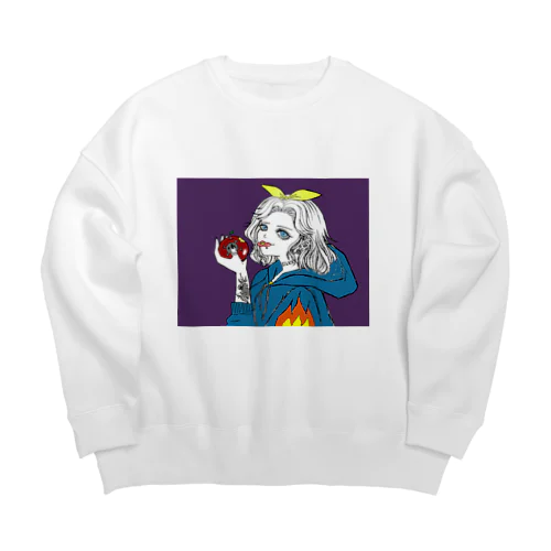 スラム街で育った姫 Big Crew Neck Sweatshirt