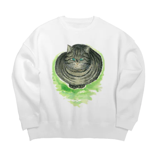 鯖猫〜「猫は猫」より〜 Big Crew Neck Sweatshirt