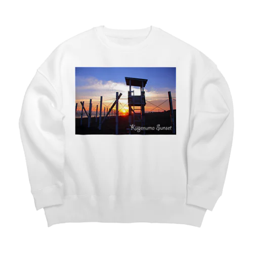 湘南夕景 Big Crew Neck Sweatshirt