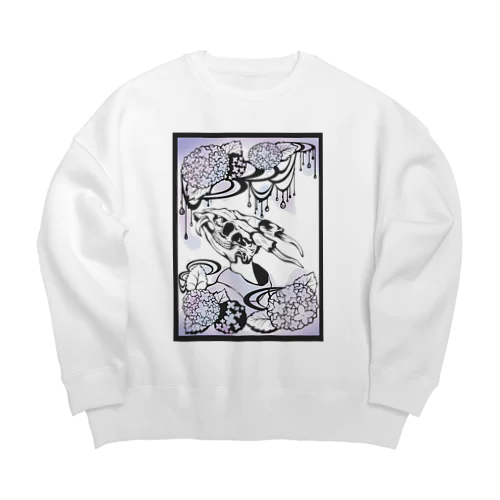 紫陽花 Big Crew Neck Sweatshirt