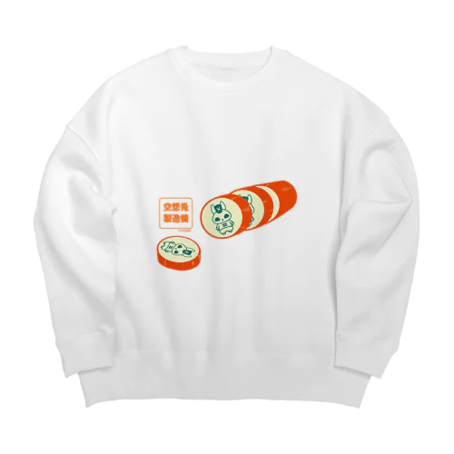 金太郎飴ウサギ Big Crew Neck Sweatshirt