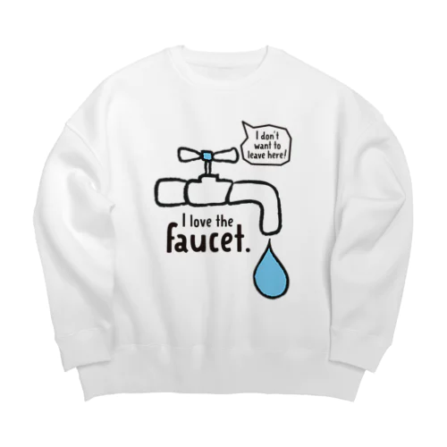 水道から離れてくれない Big Crew Neck Sweatshirt