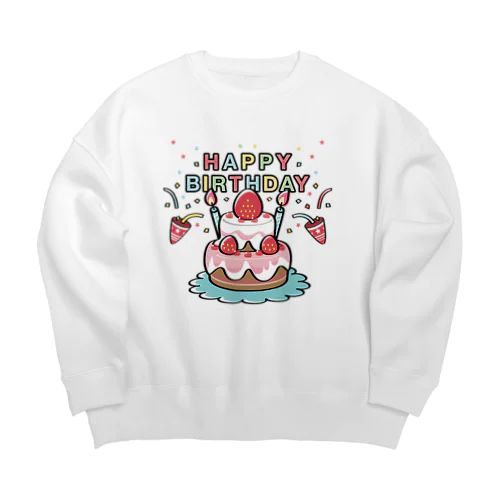 CT61HAPPY BRITHDAY  Big Crew Neck Sweatshirt