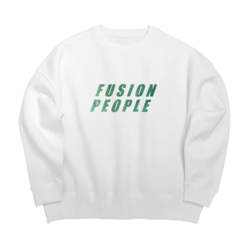 fusion people Big Crew Neck Sweatshirt