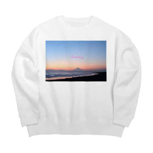 湘南夕景2 Big Crew Neck Sweatshirt