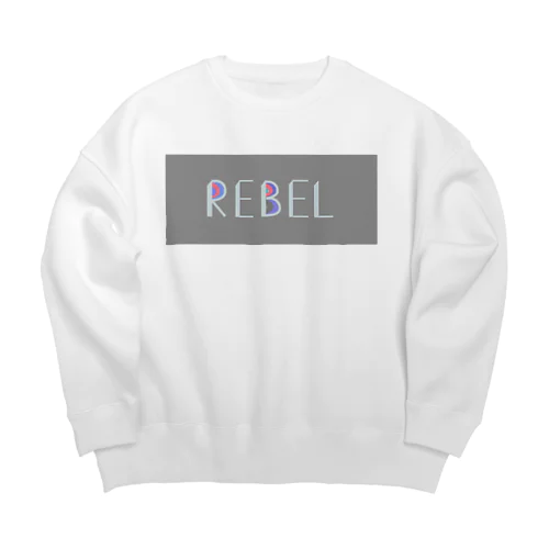 REBEL② Big Crew Neck Sweatshirt