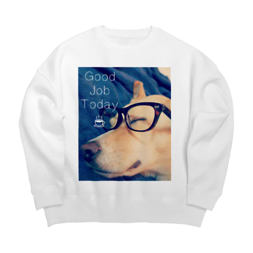 おつかれさま犬 Big Crew Neck Sweatshirt