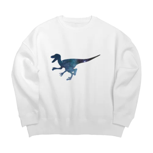 Space raptor Big Crew Neck Sweatshirt