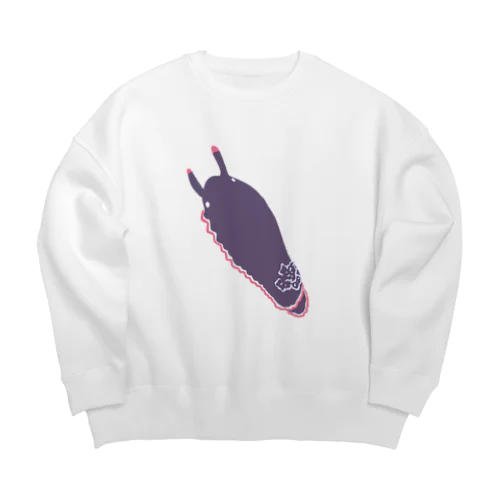 ウミウシのもーさん Big Crew Neck Sweatshirt