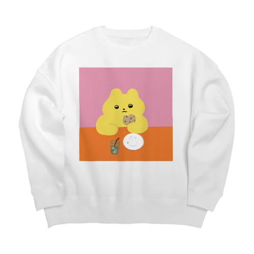 おやつタイム Big Crew Neck Sweatshirt