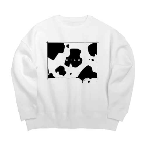 うしさん(ホワイト専用) Big Crew Neck Sweatshirt