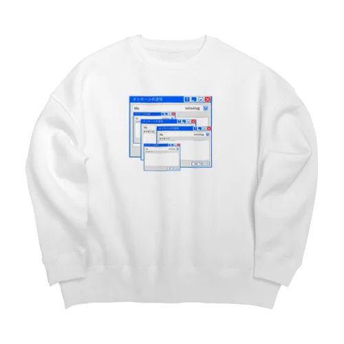 メッセージ Big Crew Neck Sweatshirt