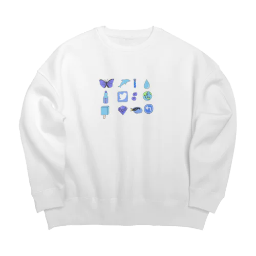 あおいろ Big Crew Neck Sweatshirt