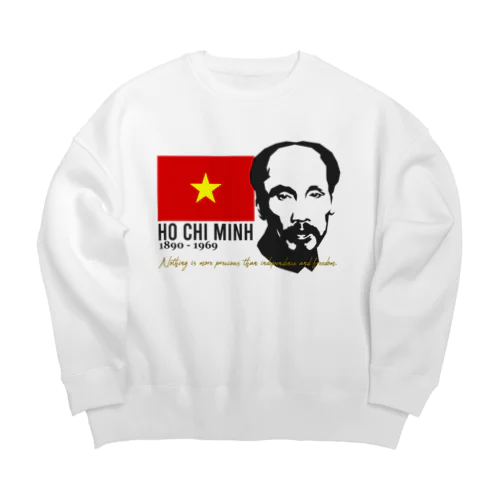 HO CHI MINH Big Crew Neck Sweatshirt