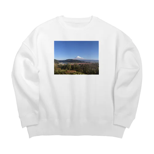 富士山グッズ Big Crew Neck Sweatshirt