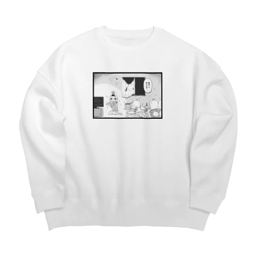 無知は救い Big Crew Neck Sweatshirt