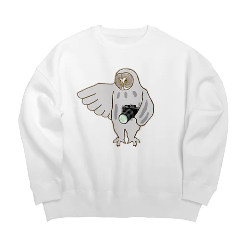 カメラマンカラフトフクロウ Big Crew Neck Sweatshirt