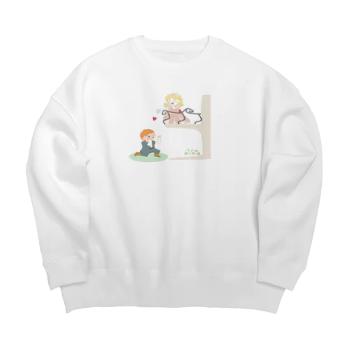 二階から目薬 Big Crew Neck Sweatshirt