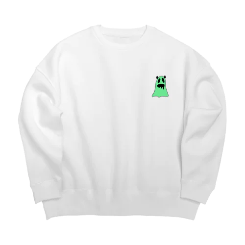 ゾンビおばけパンダ Big Crew Neck Sweatshirt