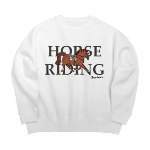 HORSE　RIDING　グレー ビッグシルエットスウェット