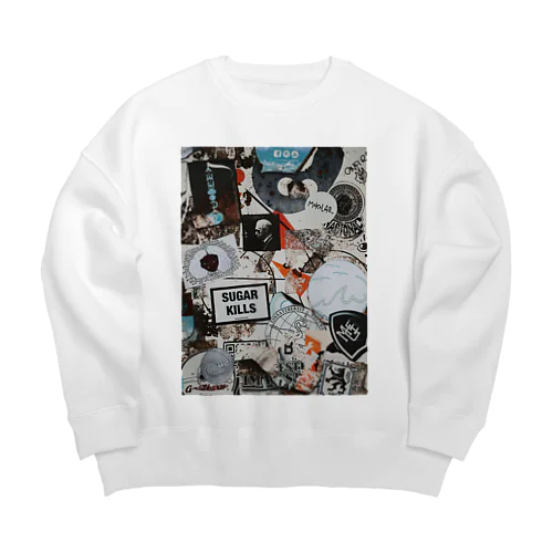 Street Art Wall Stickers Big Crew Neck Sweatshirt