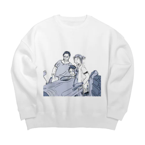 ３人組 Big Crew Neck Sweatshirt