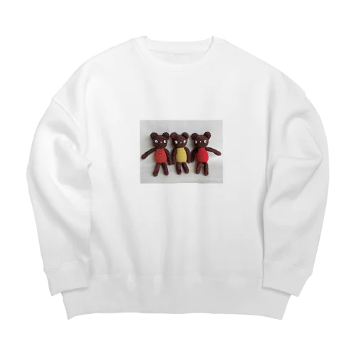 編みクマ Friends Big Crew Neck Sweatshirt