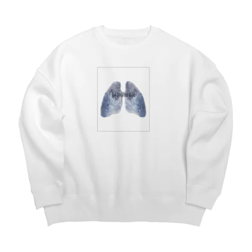 hi-todomatte.(hi-todomatte.) Big Crew Neck Sweatshirt