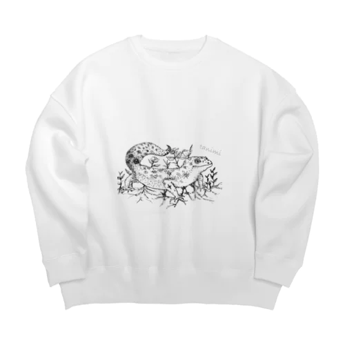 ヒョウモントカゲモドキ Big Crew Neck Sweatshirt