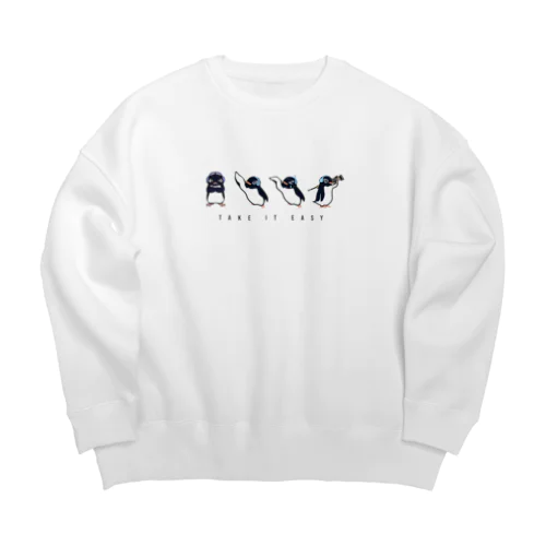 Facial Expression "Ru" by PRiZE Big Crew Neck Sweatshirt