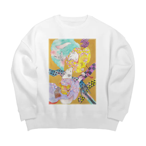 春を寿ぐ Big Crew Neck Sweatshirt