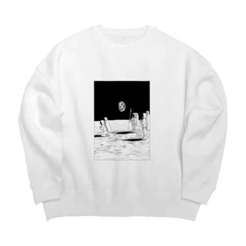 月からの祈り Big Crew Neck Sweatshirt