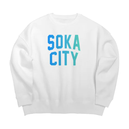 草加市 SOKA CITY Big Crew Neck Sweatshirt