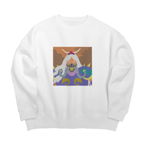 Postapocalyptic Hydrogen Shaman Big Crew Neck Sweatshirt