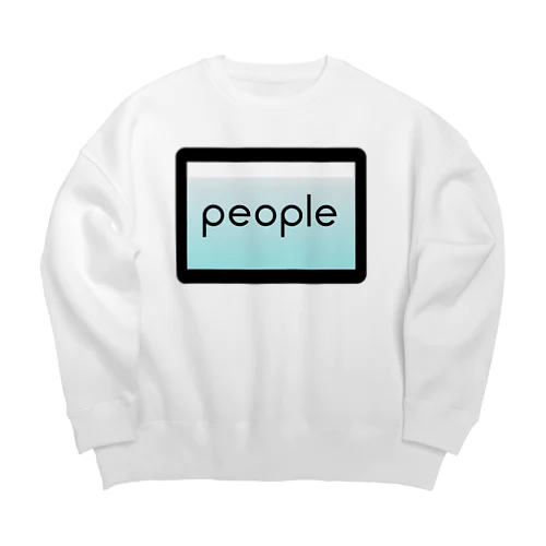 people (gradient) Big Crew Neck Sweatshirt