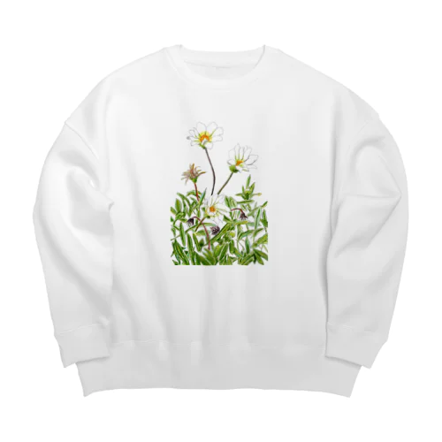 花咲く小径①いろどり Big Crew Neck Sweatshirt