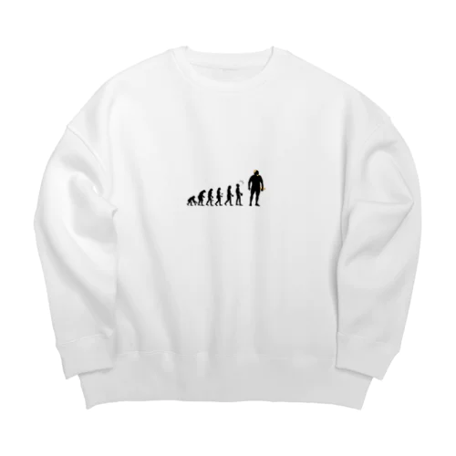 進化するラグビー選手 Big Crew Neck Sweatshirt