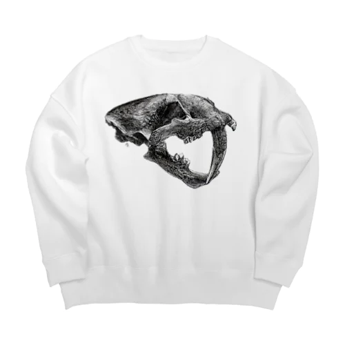 スミロドン（頭の骨） Big Crew Neck Sweatshirt