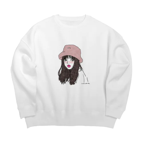 バケハ女子 Big Crew Neck Sweatshirt