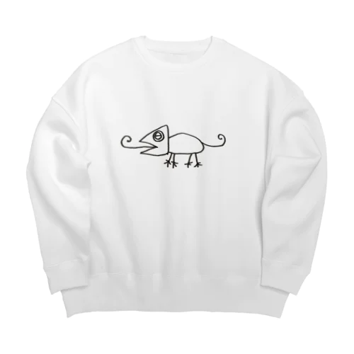 カメレオンキャラクタービッグシルエットスウェット Big Crew Neck Sweatshirt